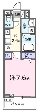 ブリーズヒル 302号室 間取り