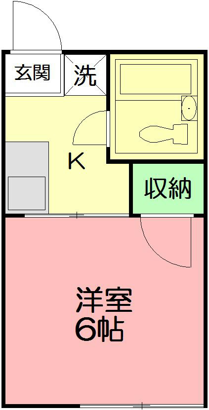 アーバン21 206号室 間取り