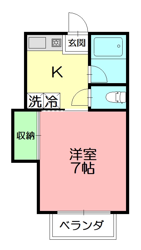 ハイムベルモア 101号室 間取り