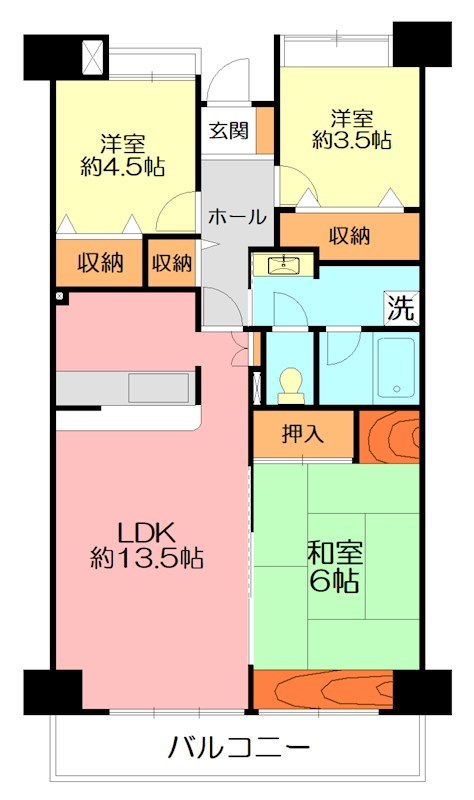 リバーツイン厚木 1106号室 間取り