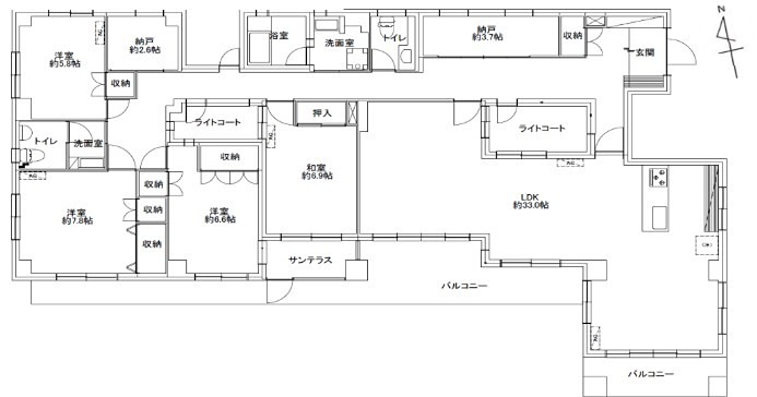 溝呂木ビル 3F号室 間取り