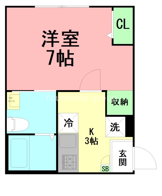 ミネット桜ヶ丘  102号室 間取り
