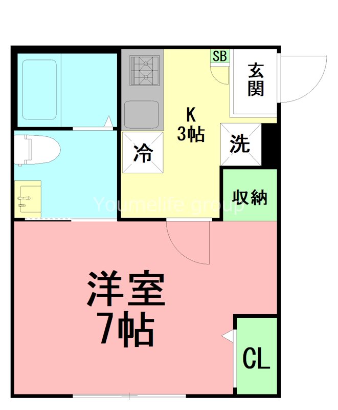 ミネット桜ヶ丘  103号室 間取り