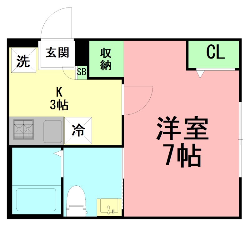ミネット桜ヶ丘  204号室 間取り