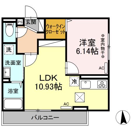 レンテ本厚木 101号室 間取り
