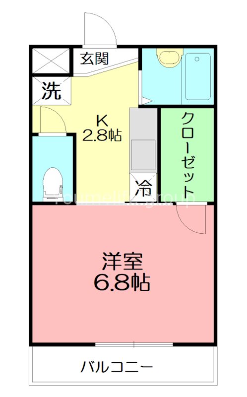 アビタシオン湘南 202号室 間取り