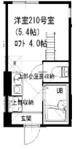 プライムテラス東海大学前Ⅱ 210号室 間取り