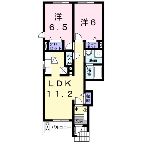 ラフィネ　メゾンⅡ 101号室 間取り