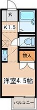 Ｃｈｅｃｋｅｒｂｅｒｒｙ(西) 211号室 間取り