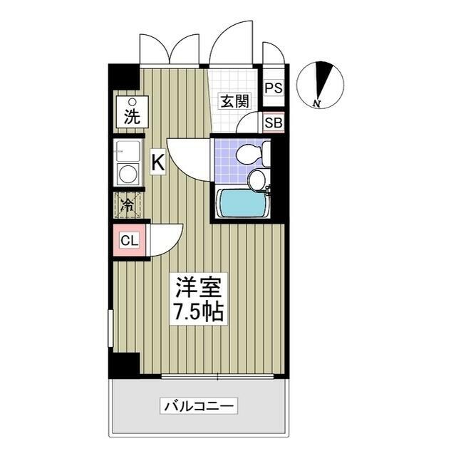 ウィンベルソロ平塚Ｎｏ．９ 402号室 間取り