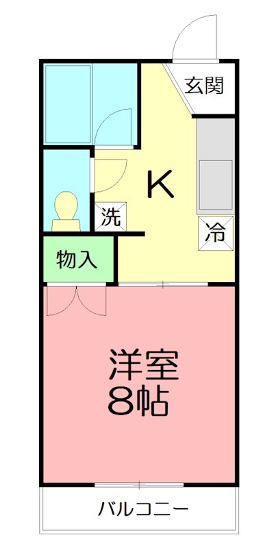 ウエルネス 202号室 間取り