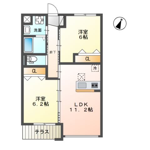 グリシーヌ・峰 間取り