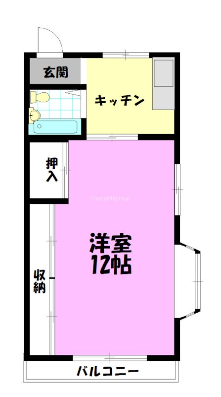 アイパレス湘南 301号室 間取り