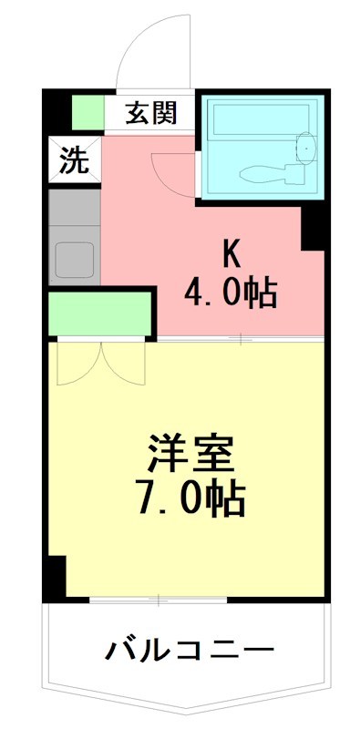 厚木メゾンドパンセ 2F号室 間取り