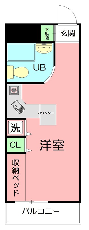 ラ・パルフェ・ド・シャテーニュＮｏ２ 208号室 間取り