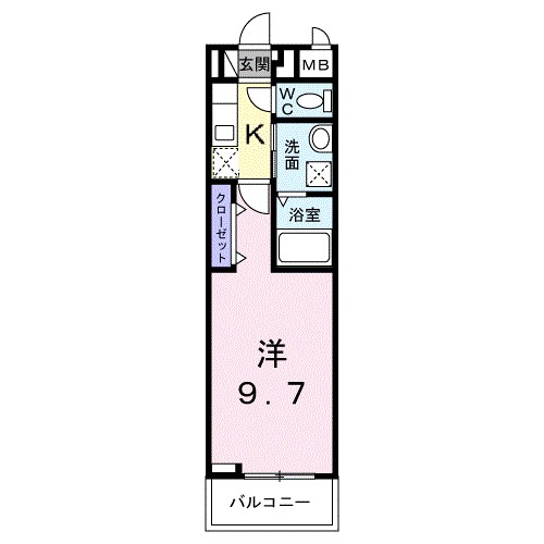 ガーデンハウス　フィオーレ 203号室 間取り