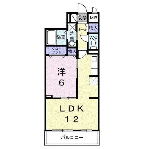 ガーデンハウス　フィオーレ 305号室 間取り