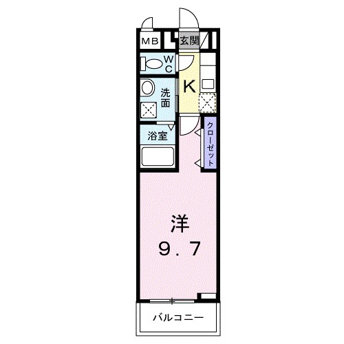 ガーデンハウス　フィオーレ 202号室 間取り