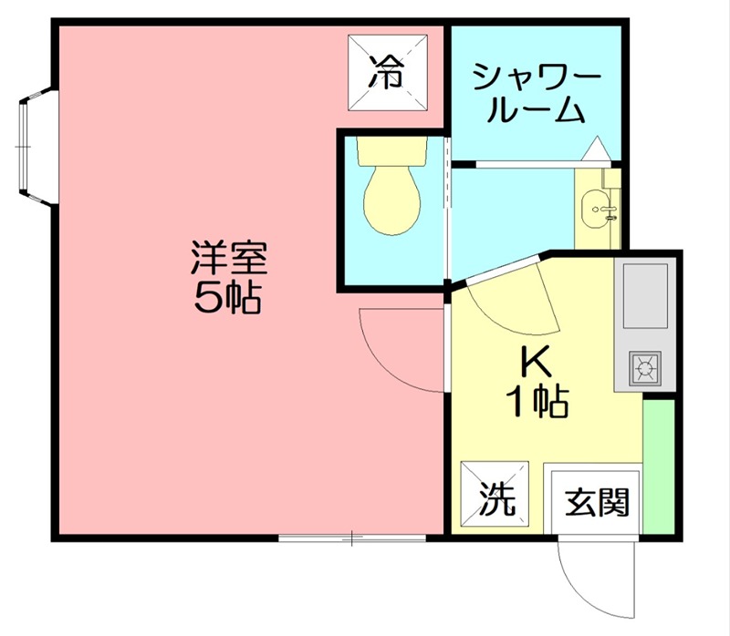 クローバーハウス 101号室 間取り