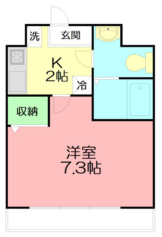 ライラック 202号室 間取り