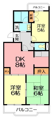 スカイコート前田 103号室 間取り
