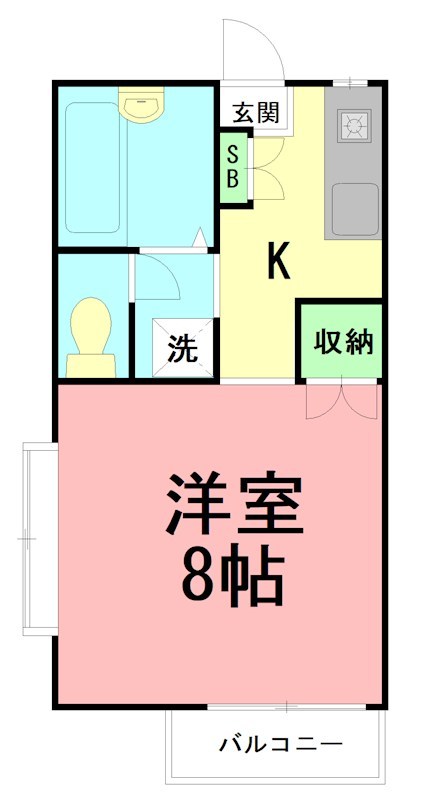 ミキハウス1  202号室 間取り