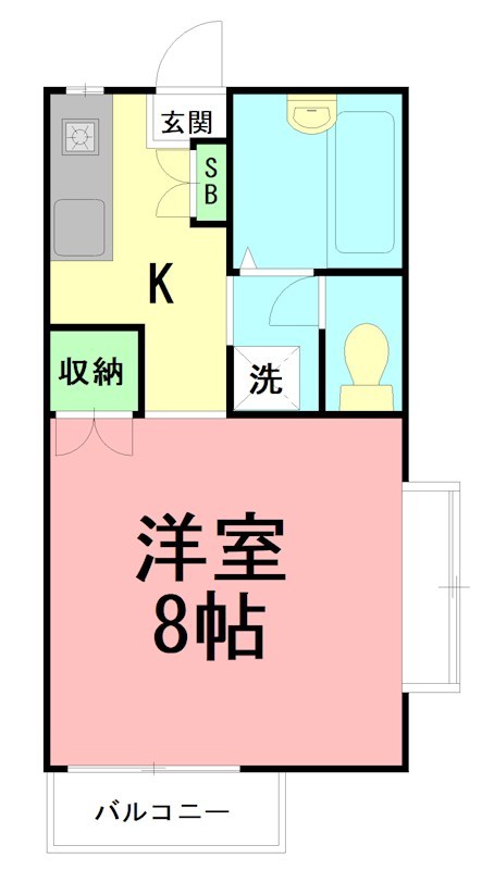 ミキハウス1  201号室 間取り