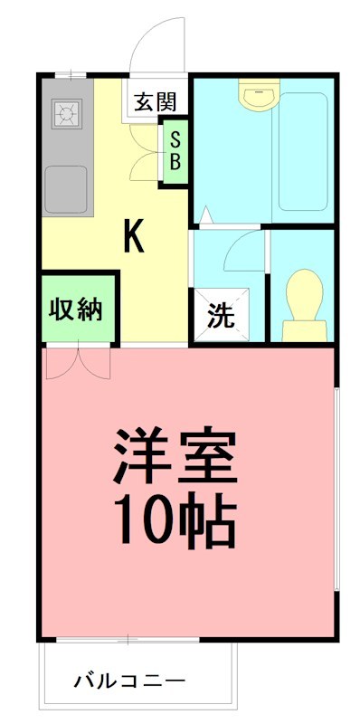 ミキハウス2  201号室 間取り