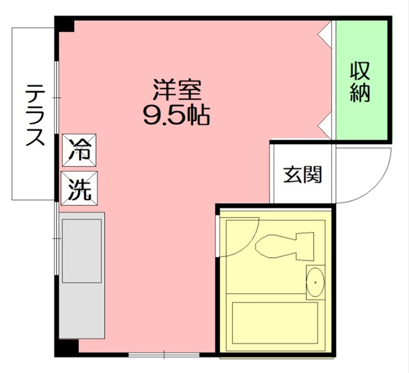 りんごハウス湘南 101号室 間取り