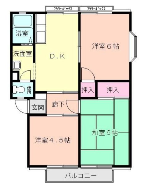 パークハイムⅢ 102号室 間取り