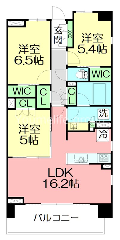 ブリリア湘南辻堂海浜公園 318号室 間取り