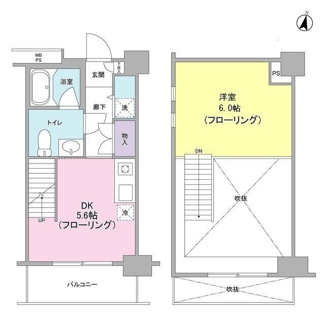 Terra湘南台 910号室 間取り