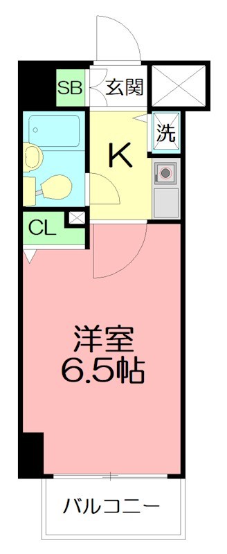 サニークレスト湘南平塚・浅間町 406号室 間取り