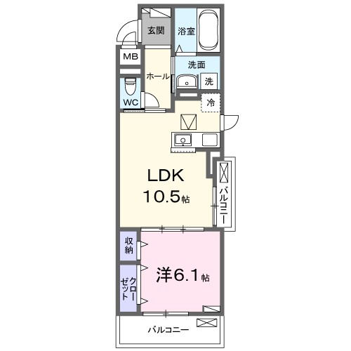 パイシーズ 301号室 間取り
