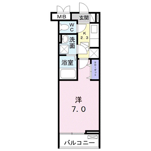 カーサ　ベガ 101号室 間取り