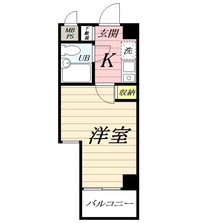 ライオンズプラザ平塚宝町 406号室 間取り