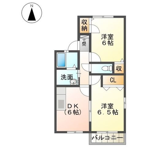 シュロス茅ヶ崎ウエスト 102号室 間取り
