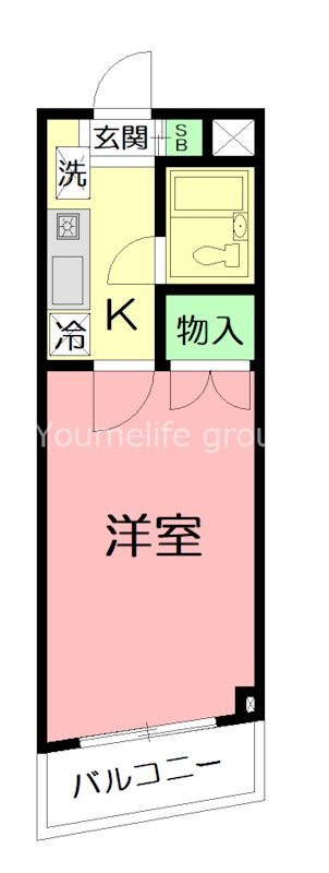 岩田ビルⅢ 302号室 間取り