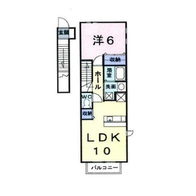 エアリーズ 201号室 間取り