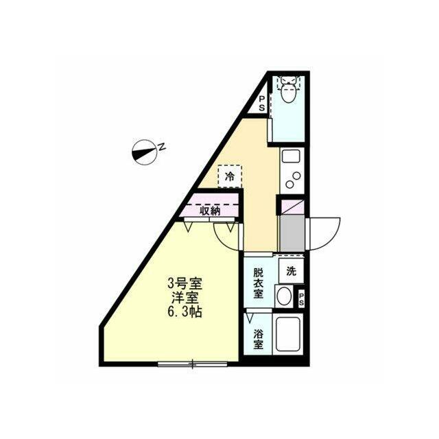 ベイルーム湘南辻堂 203号室 間取り