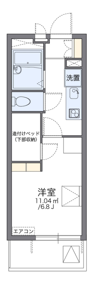 レオパレスエスカリエ青家 301号室 間取り