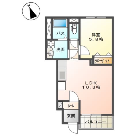 アンソレイエ 間取り
