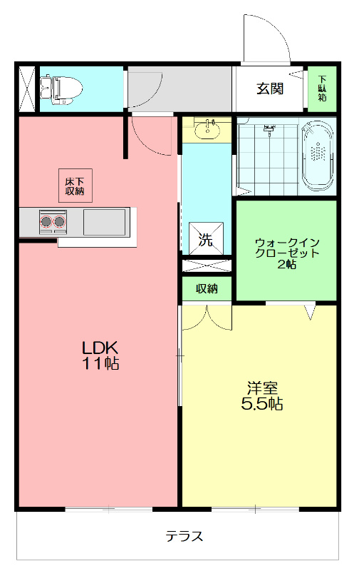 ヒルズ横浜 202号室 間取り