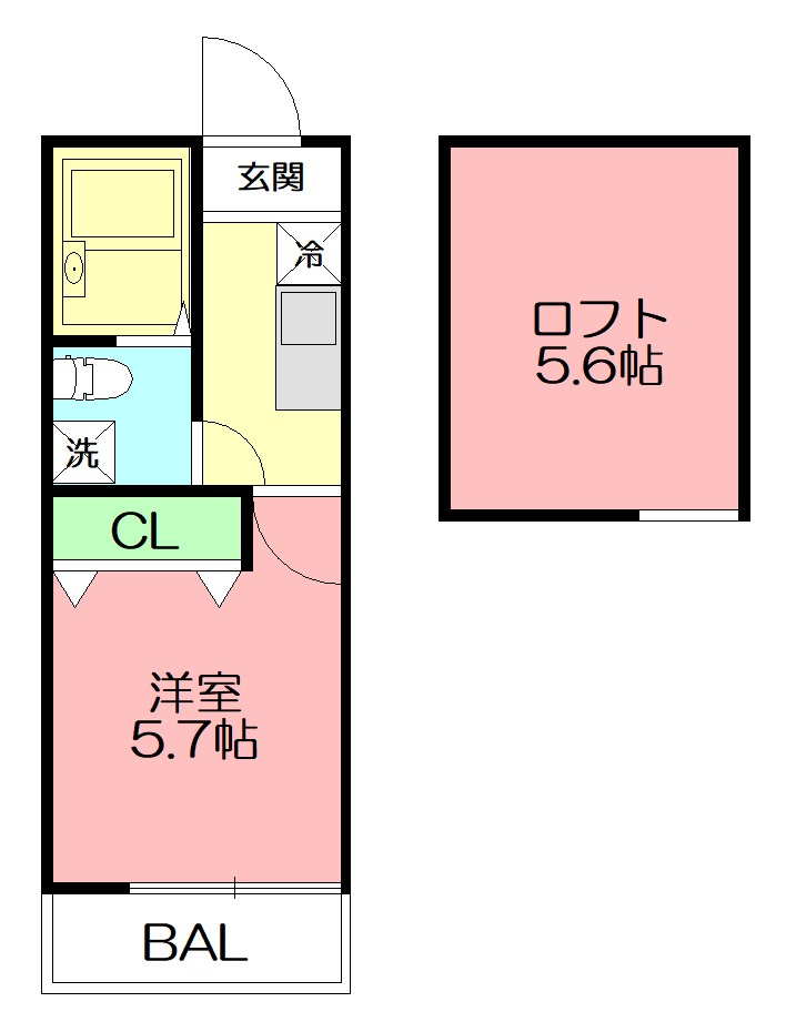 エトワール  201号室 間取り