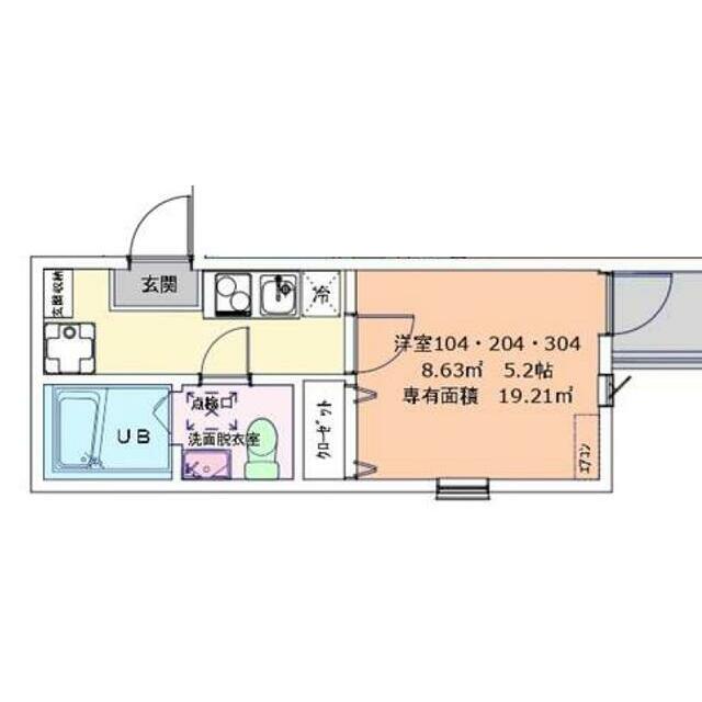 Ｔ－ｆｌａｔ東戸塚 304号室 間取り