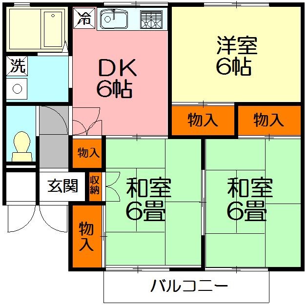 ハイランドビレッジ湘南 102号室 間取り