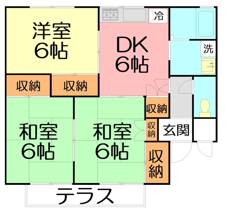 ハイランドビレッジ湘南 203号室 間取り