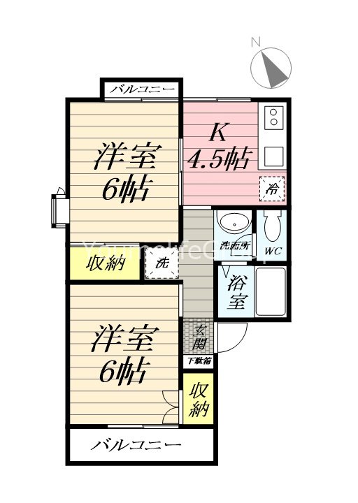 ハイランドビレッジ湘南 201号室 間取り