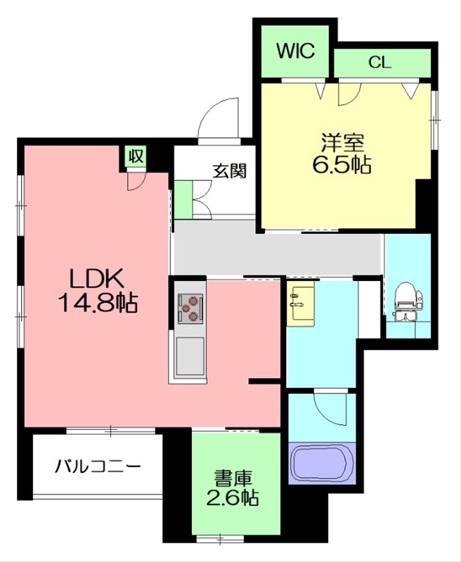 00302号室 間取り