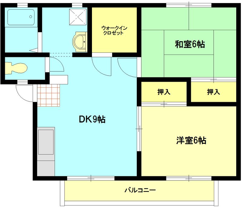 パナタウン鎌倉 202号室 間取り
